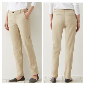 J Jill Slim Leg Utility Jeans in Khaki